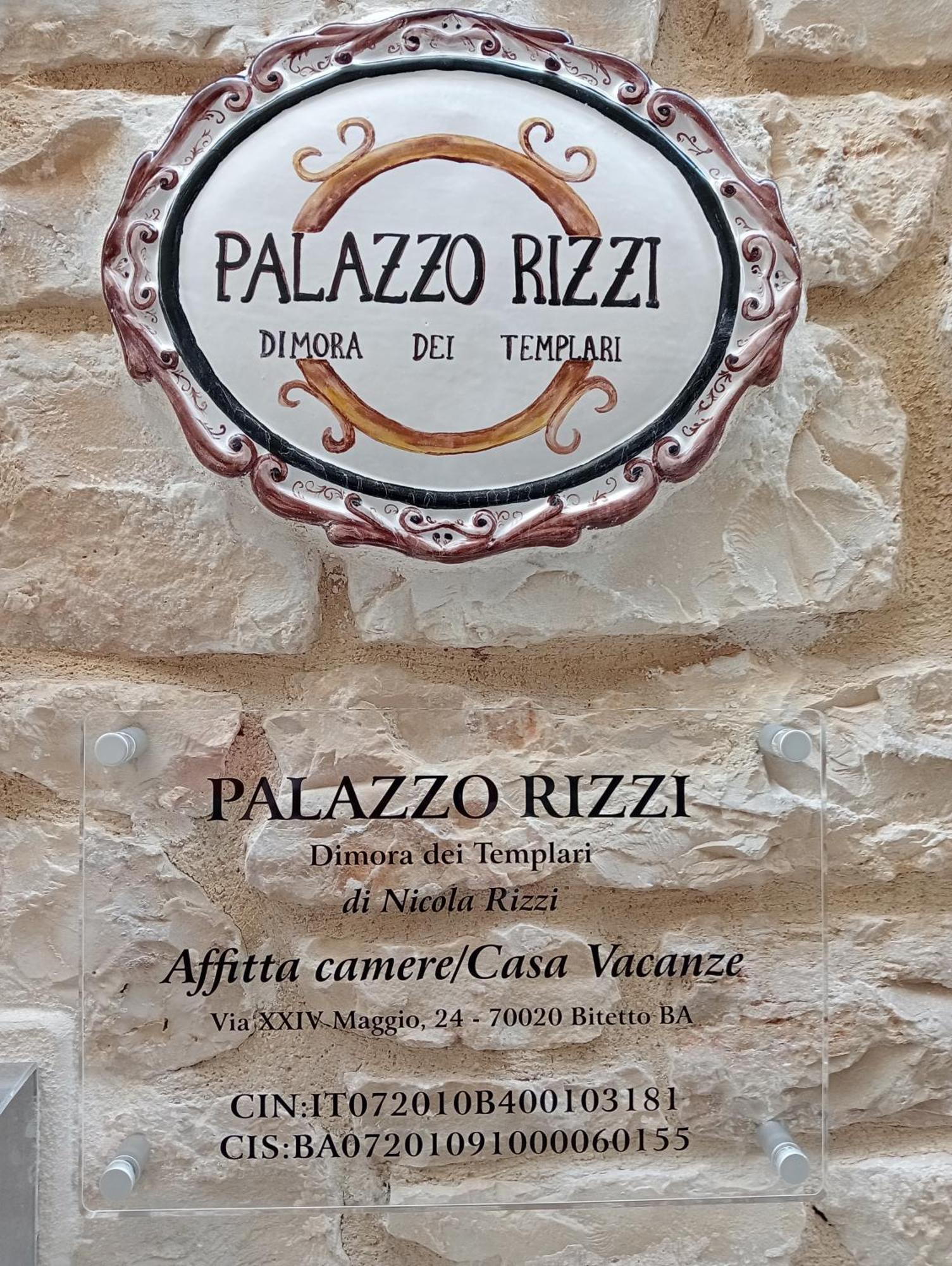 ホテル Palazzo Rizzi Dimora Dei Templari Bitetto エクステリア 写真